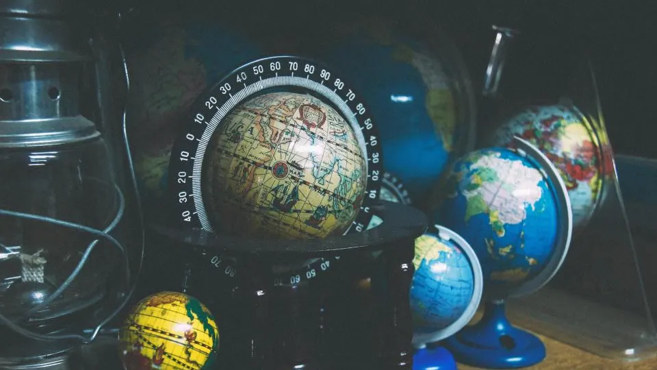 Weltkarte als Symbol für internationale Märkte