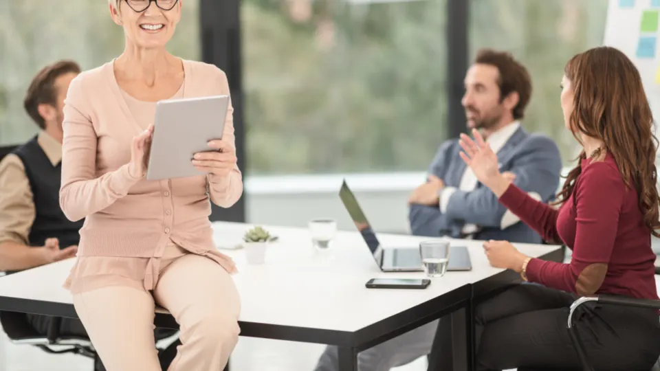 Unternehmerin im Büro
