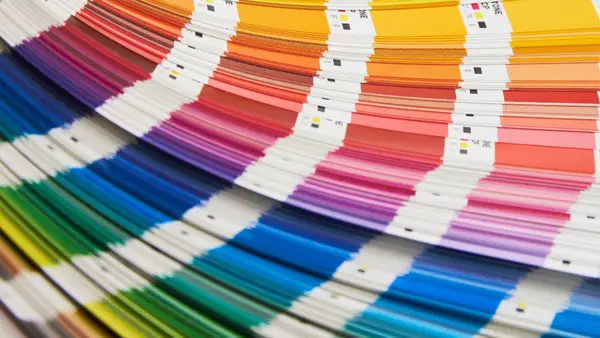 Farbmuster und Designentwürfe
