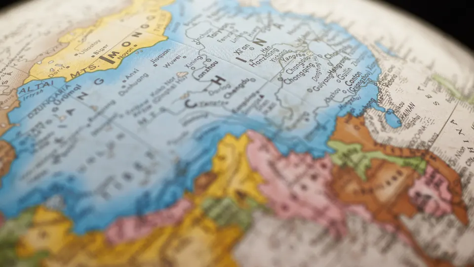 Weltkarte als Symbol für internationale Märkte