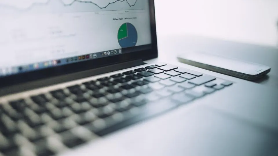 Website-Statistiken am Bildschirm
